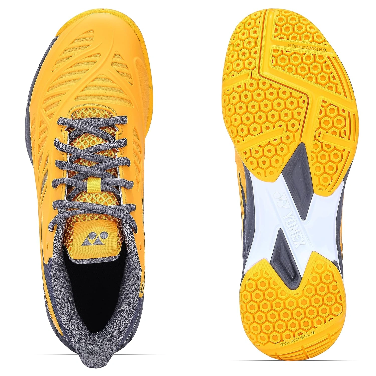 Yonex Power Cushion Cascade Drive Badminton Shoes-YELLOW GRAPHITE-10-3