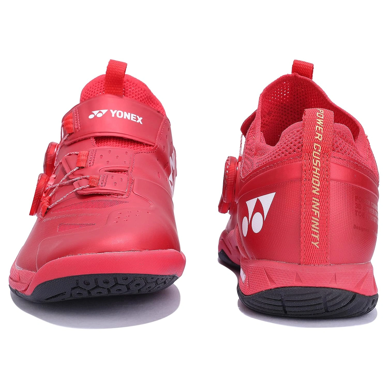 YONEX SHB Infinity 2 EX Power Cushion Badminton Shoes-7.5-METALIC RED-4