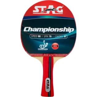 STAG Championship ITTF Approved Rubber Intermediate Table Tennis Bat