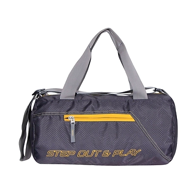 Nivia New Round Gym Bags-DARK GREY-1