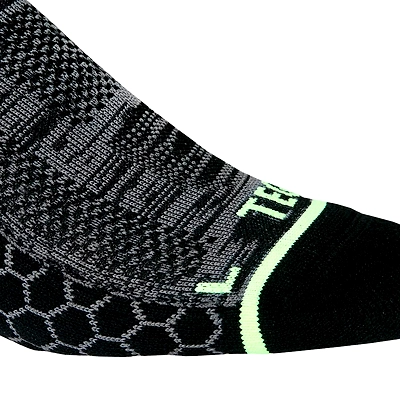 TEGO Drill Ankle Nylon-Coolmax Socks (1pair)-BLACK GREEN-S-5