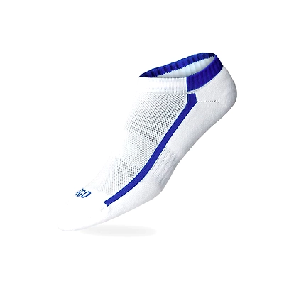 TEGO Men's No-Show Cotton Blend Socks (1 Pair)-WHITE BLUE-M-1