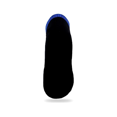 TEGO Men's No-Show Cotton Blend Socks (1 Pair)-BLACK/BLUE-S-3