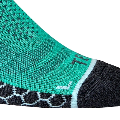 TEGO Drill Ankle Nylon-Coolmax Socks (1pair)-GREEN/GREY-S-5