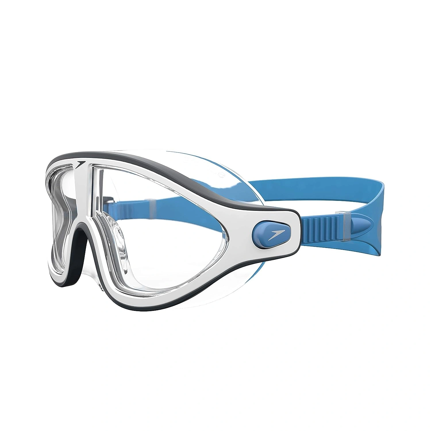 Speedo 811775C750 Biofuse Rift GOG V2 Au Swim Goggle-BLUE/CLEAR-SR-1