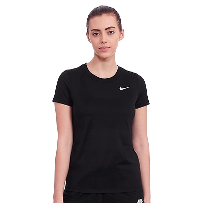 NIKE Solid Women Polo Neck Grey T-Shirt - Buy NIKE Solid Women Polo Neck  Grey T-Shirt Online at Best Prices in India