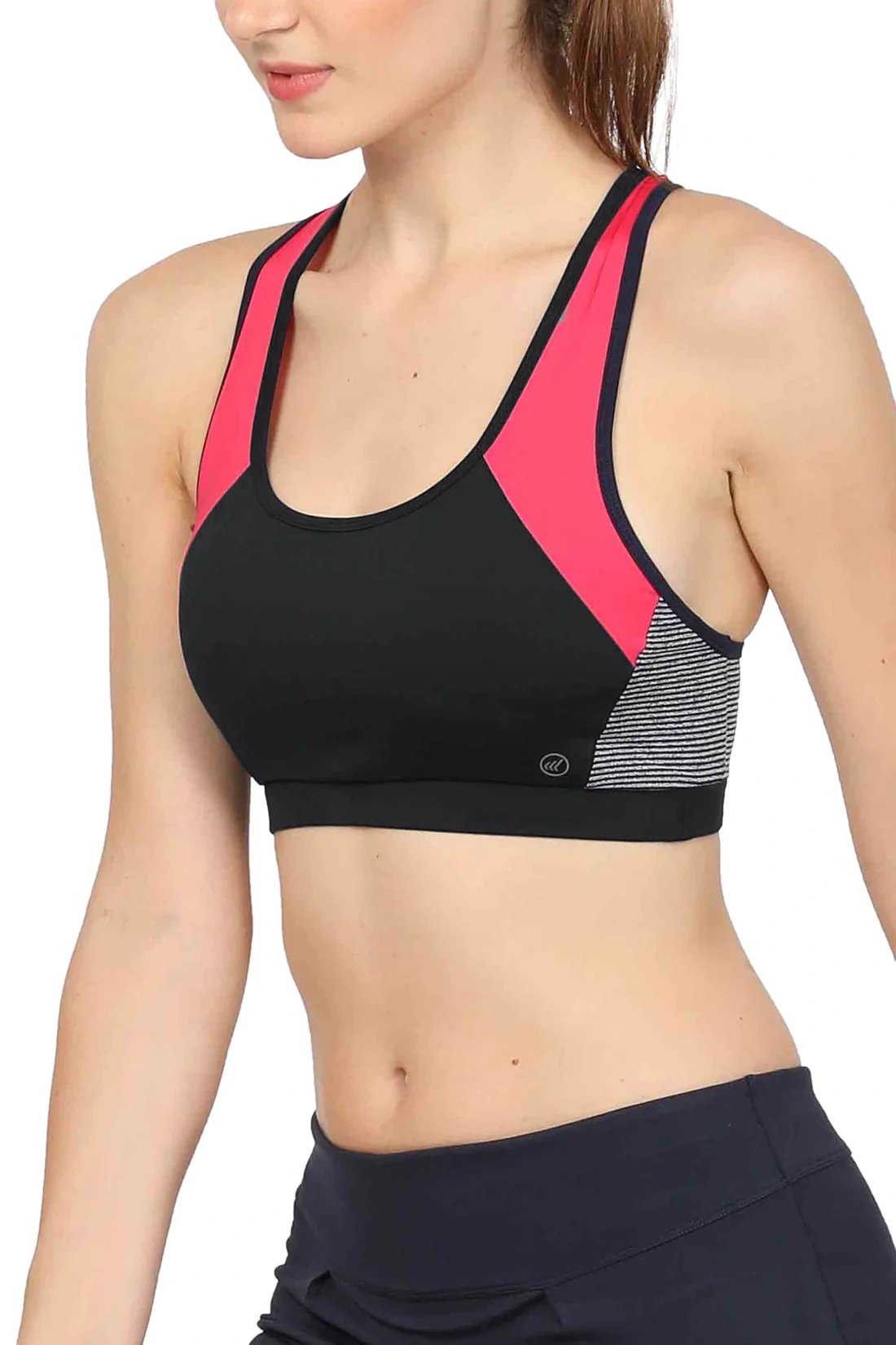 LAASA SPORTS MEDIUM IMPACT TRAINING SPORTS BRA-M-Black-3