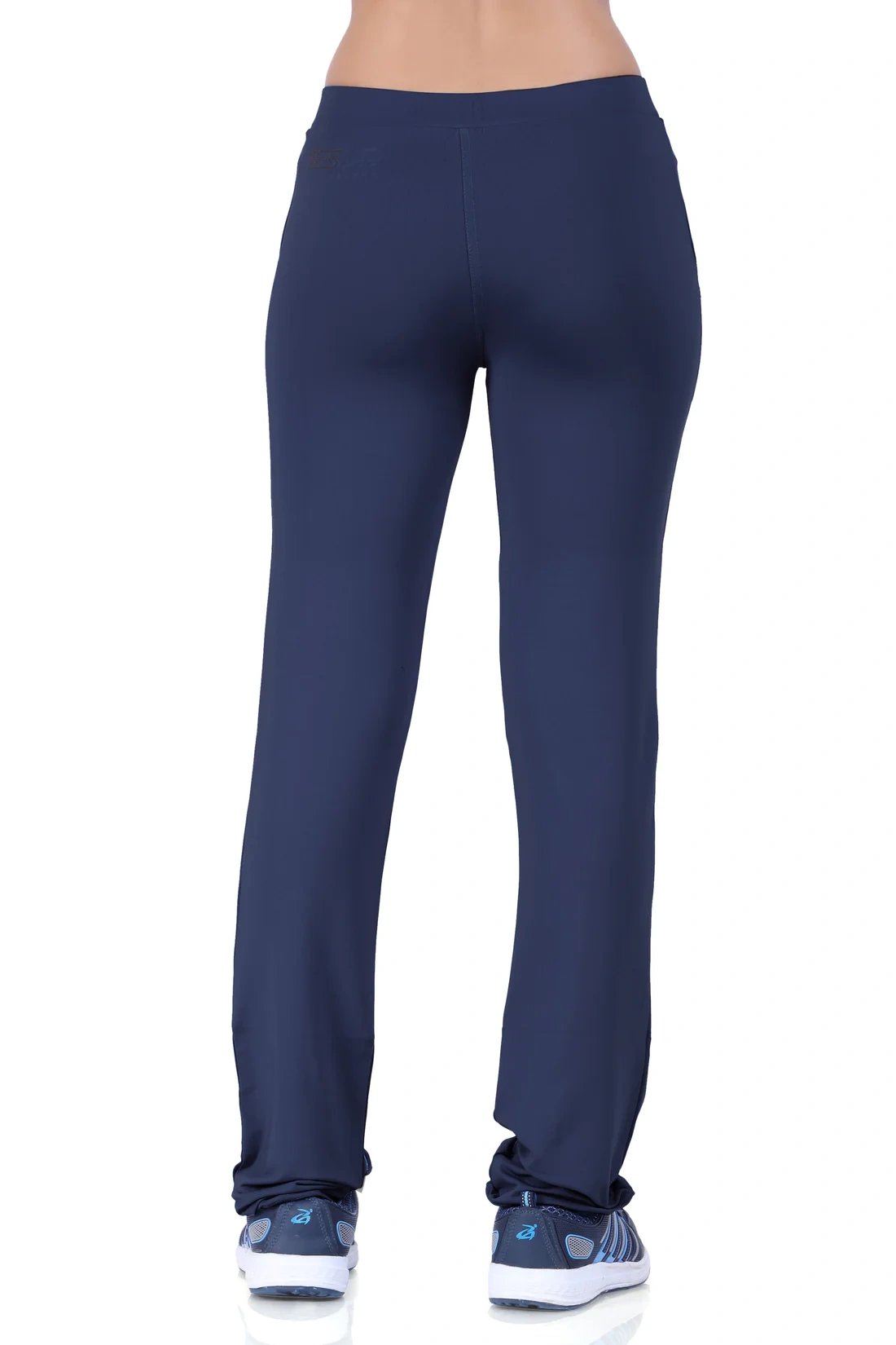 Laasa Sports Yoga Gym and Sports Fitness Narrow Track Pant-Navy Blue-M-1