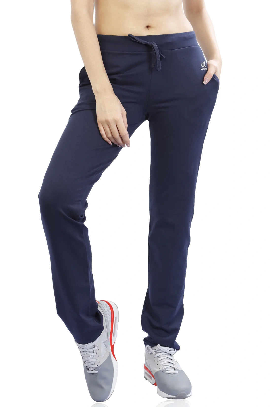 LASSA WOMEN'S SOLID REGULAR FIT TRACK PANT-19585