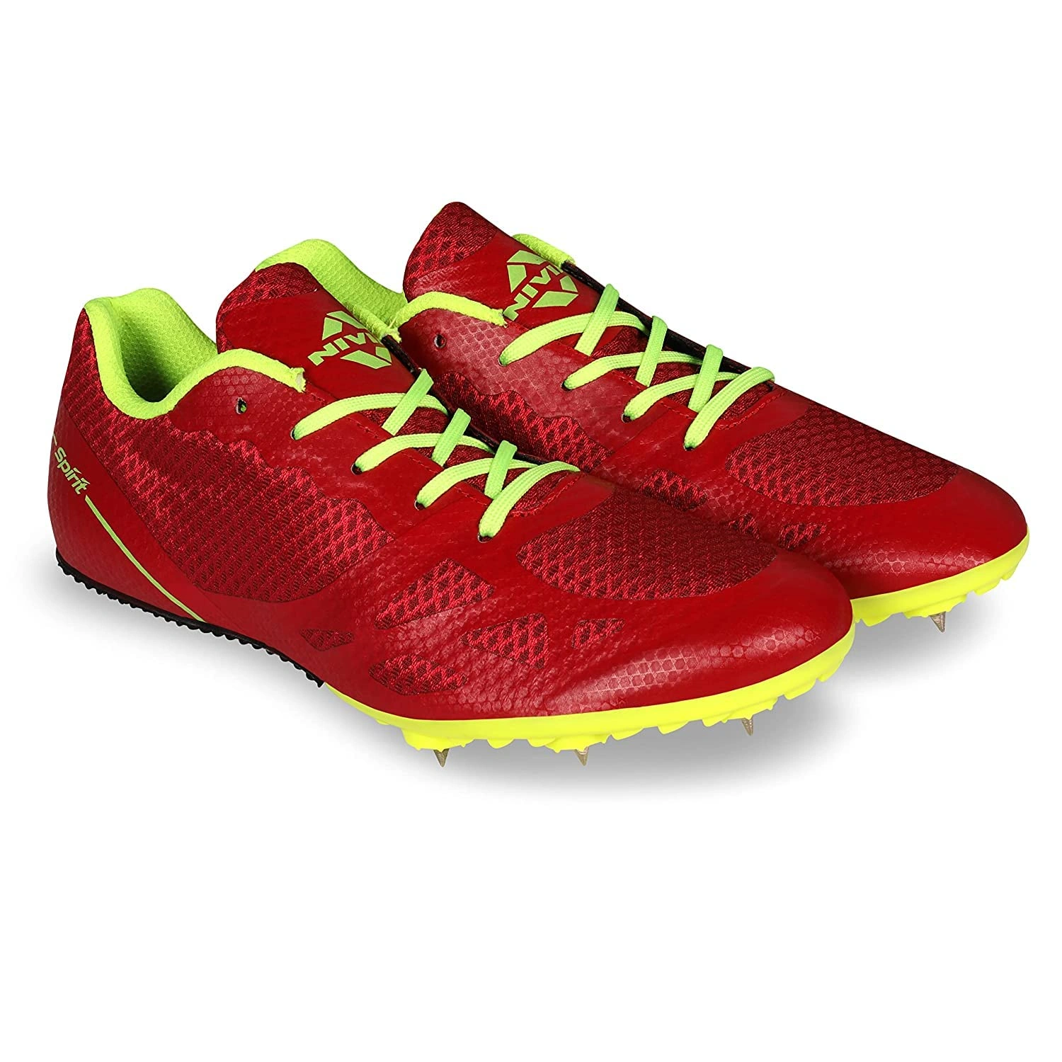 Nivia Men's Spikes Spirit Synthetic Running Shoes-RED-10-4