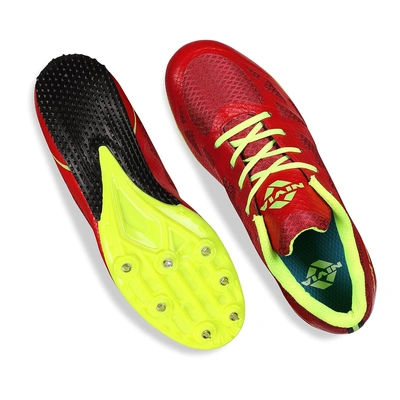 Men Red Running Spikes Shoes, Size: 6, 7, 8, 9, 10