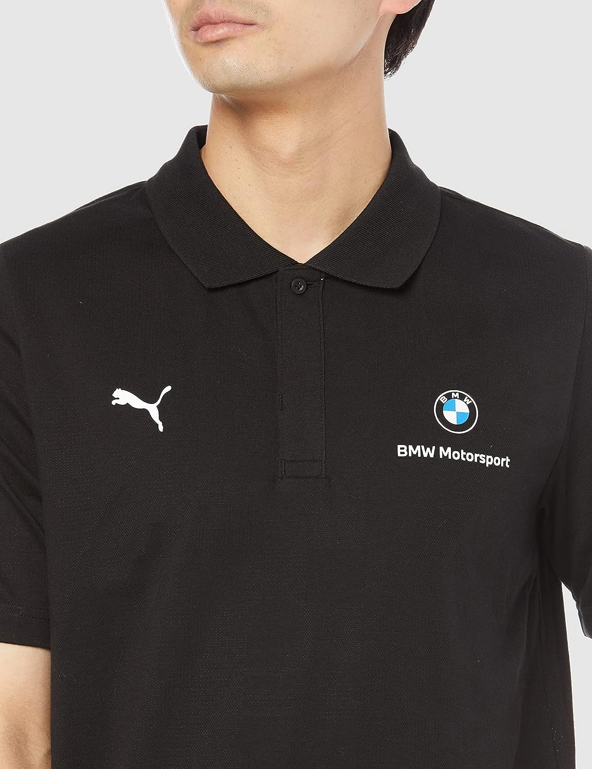 Puma BMW M Motorsport Jacquard Men's Polo Shirt-M-Black-3