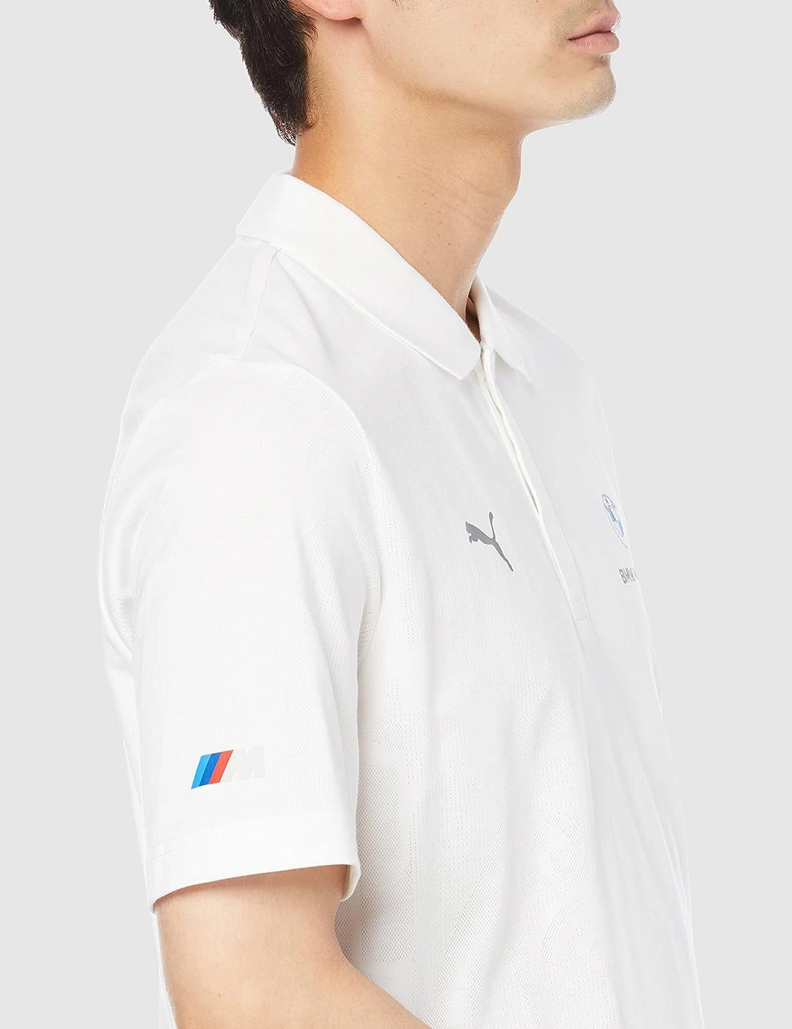 Puma BMW M Motorsport Jacquard Men's Polo Shirt-S-White-5