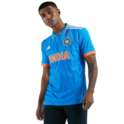 Adidas India Cricket ODI Jersey for Men, Bright Blue M