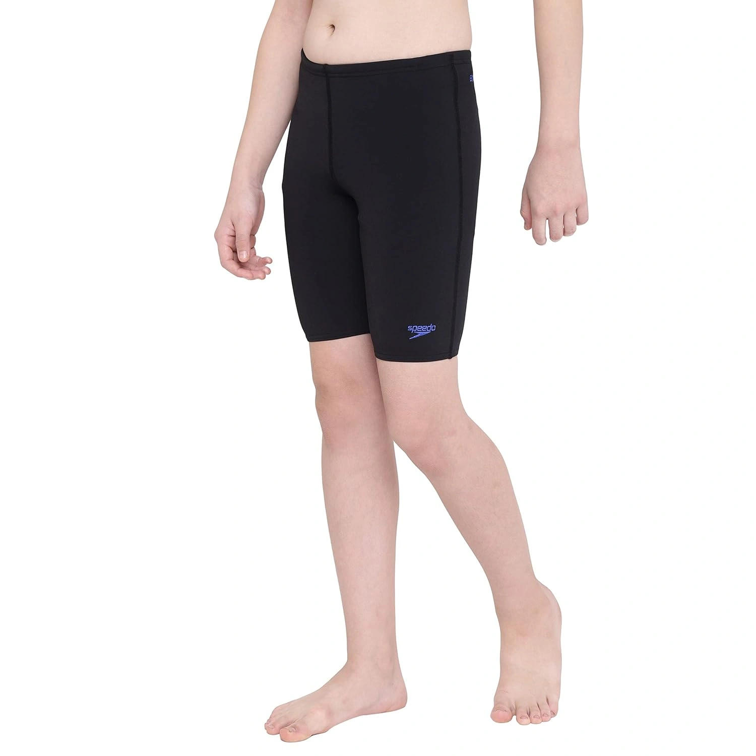 Speedo Essential Endurance Plus Jammer, Junior Boy-BLACK / BLUE FLAME-30-5