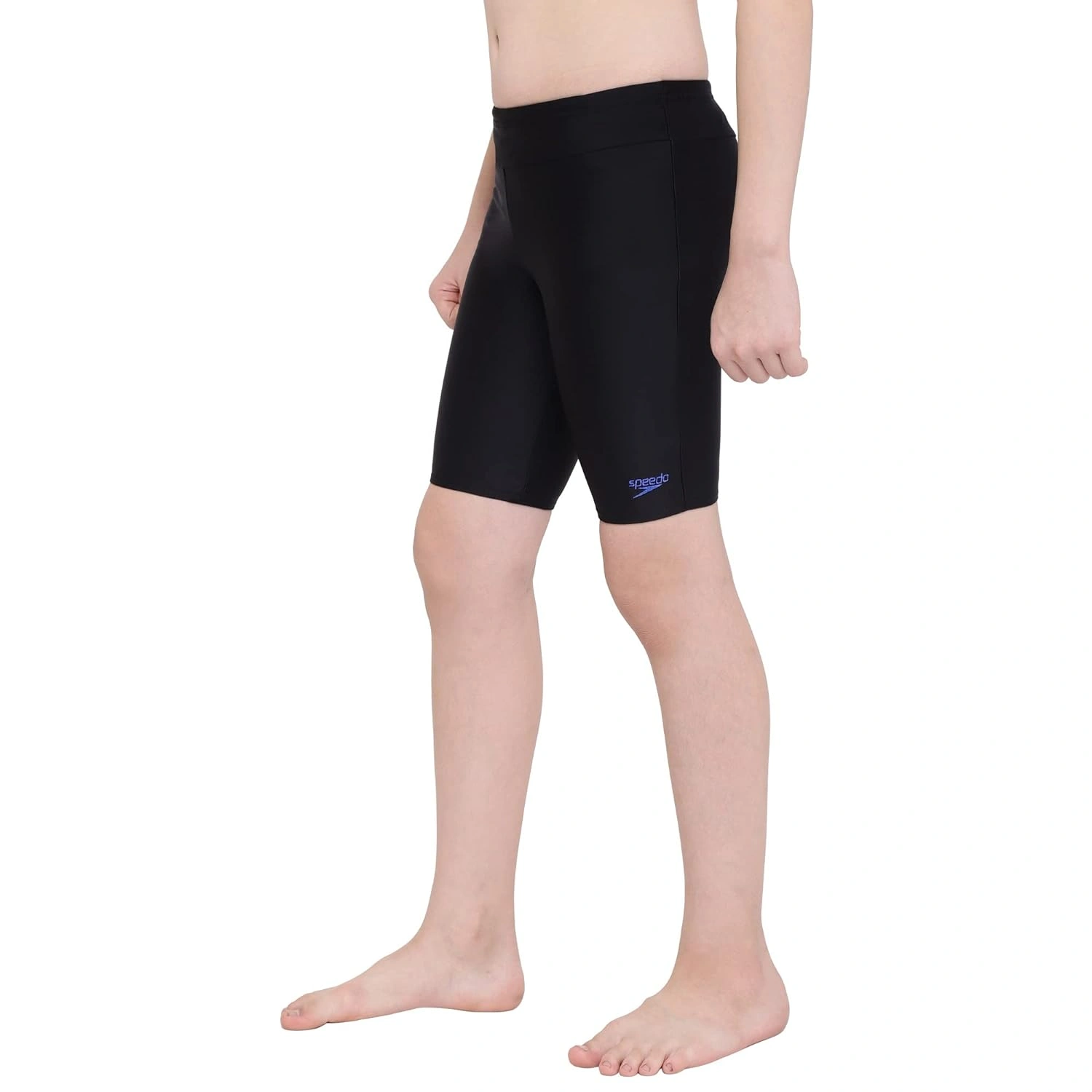 Speedo Essential Houston Jammer, Junior Boy-BLACK / BLUE FLAME-22-5