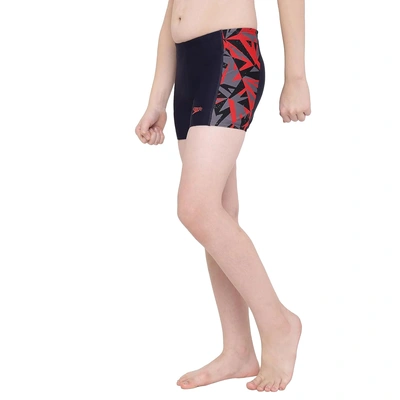 Speedo Jammer Hyper Boom Panel Aquashort - TRUE NAVY / FED RED / DOVE GRE,  32