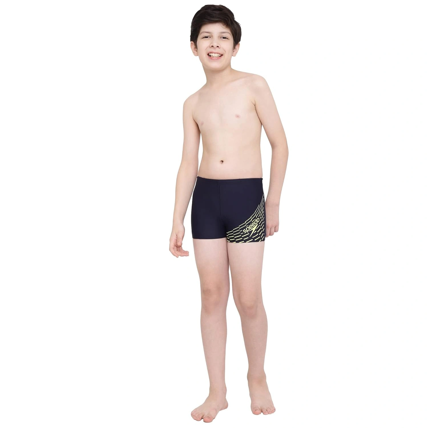 Speedo Medley Logo Aqua Short, Boys-TRUE NAVY / SPRITZ-26-6