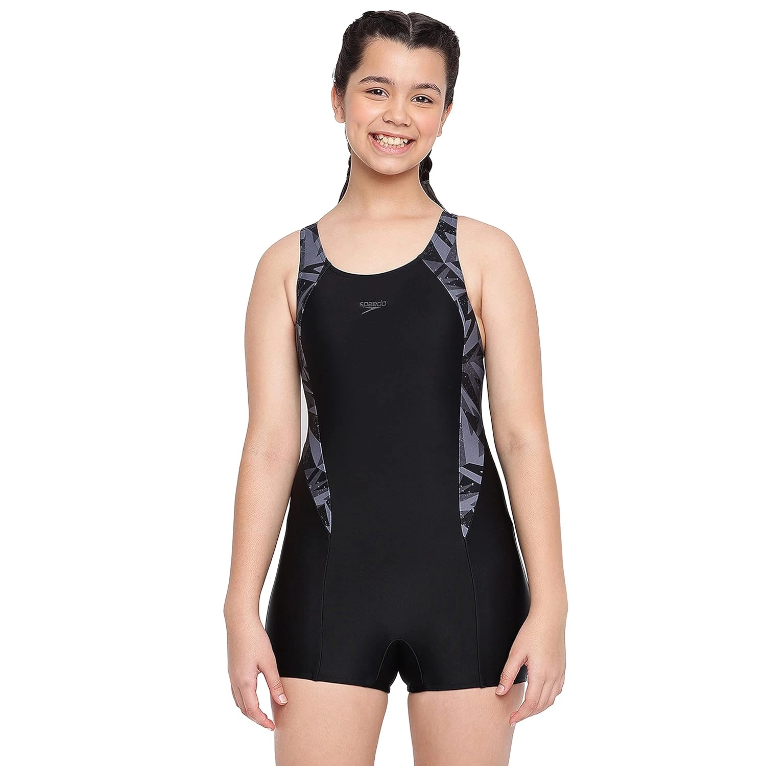 Speedo Hyperboom Splice Mback Legsuit, Junior Girls-51563