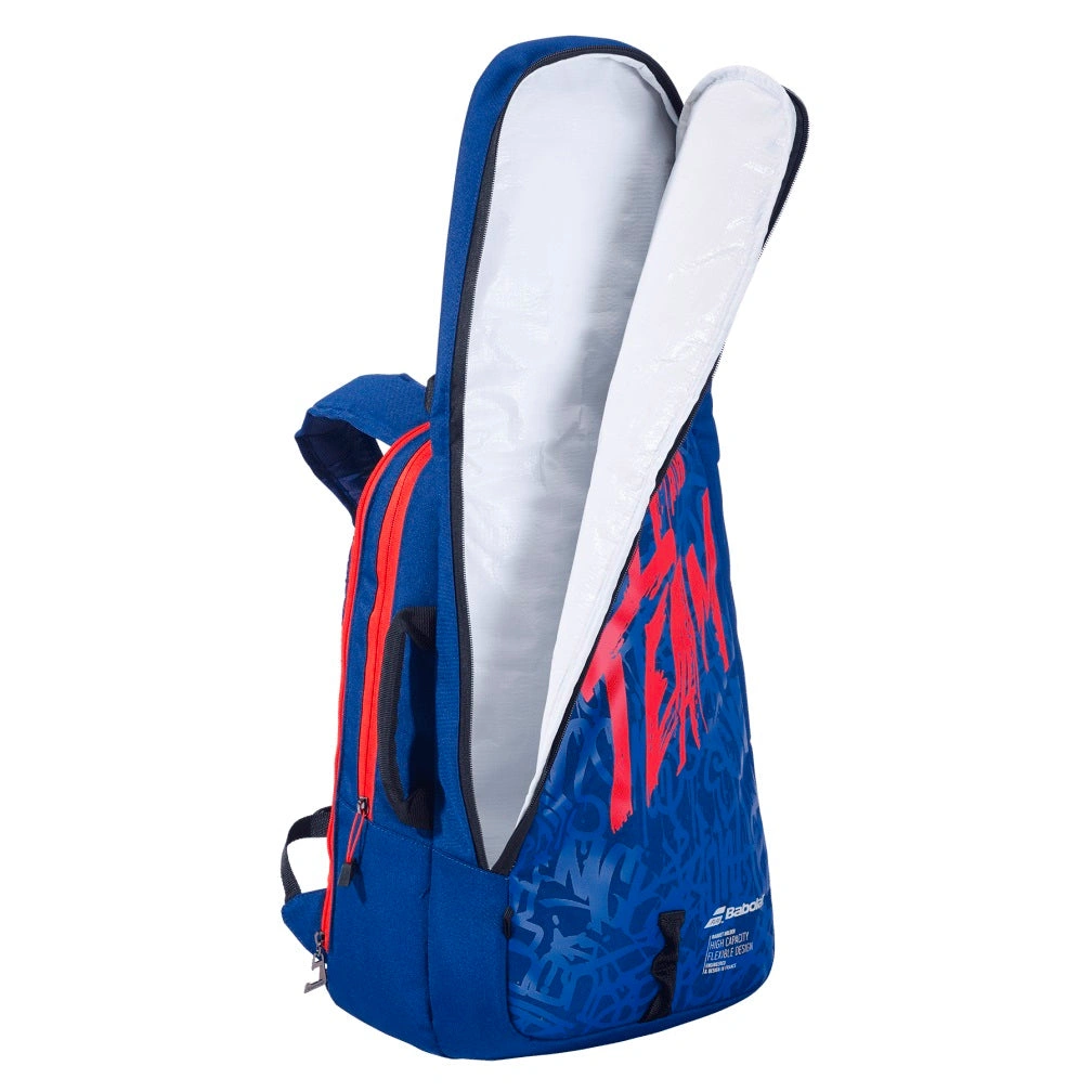 Babolat Tournament Badminton Backpack: Transform into a Racket Holder with Multiple Compartments for Organized Gear-BLUE RED-2