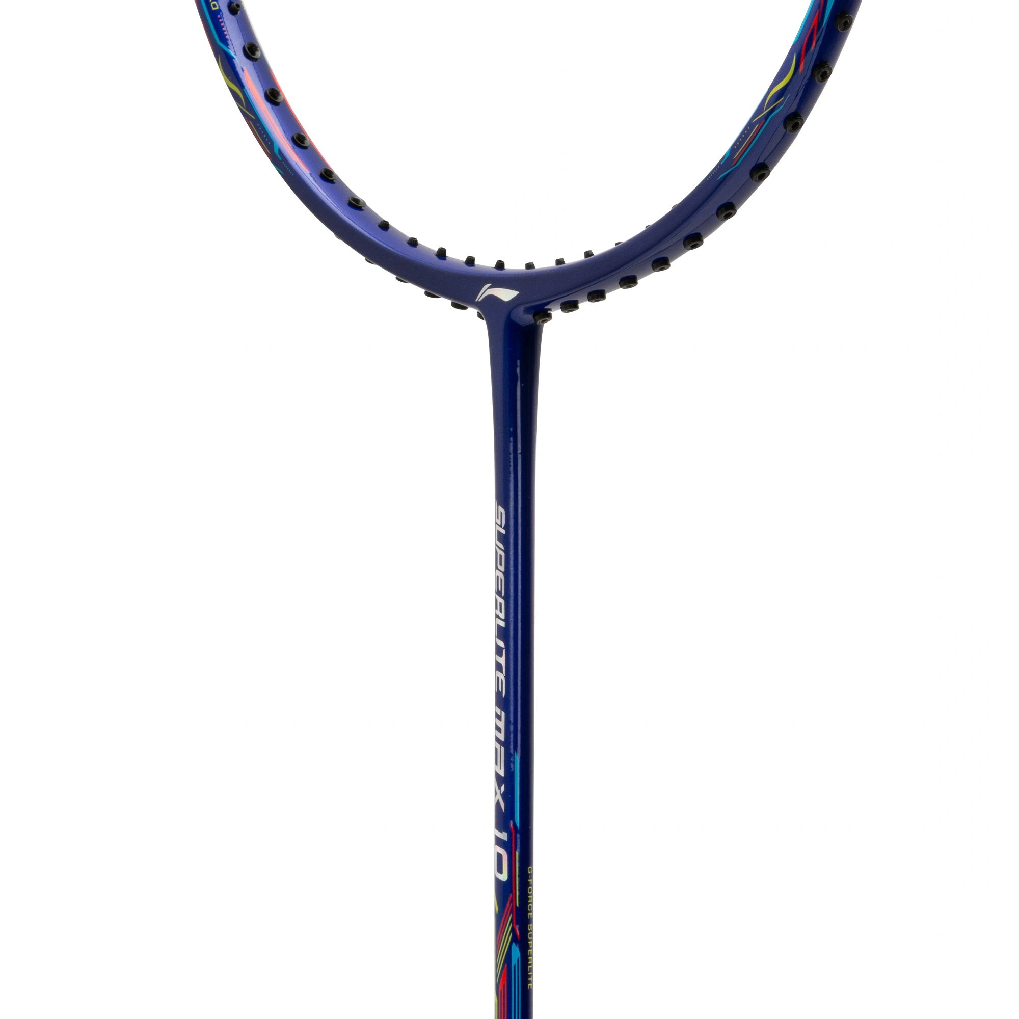 Li-Ning G-Force Superlite Max 10 Carbon Fibre Badminton Racket-NAVY/SILVER/RED-FS-3