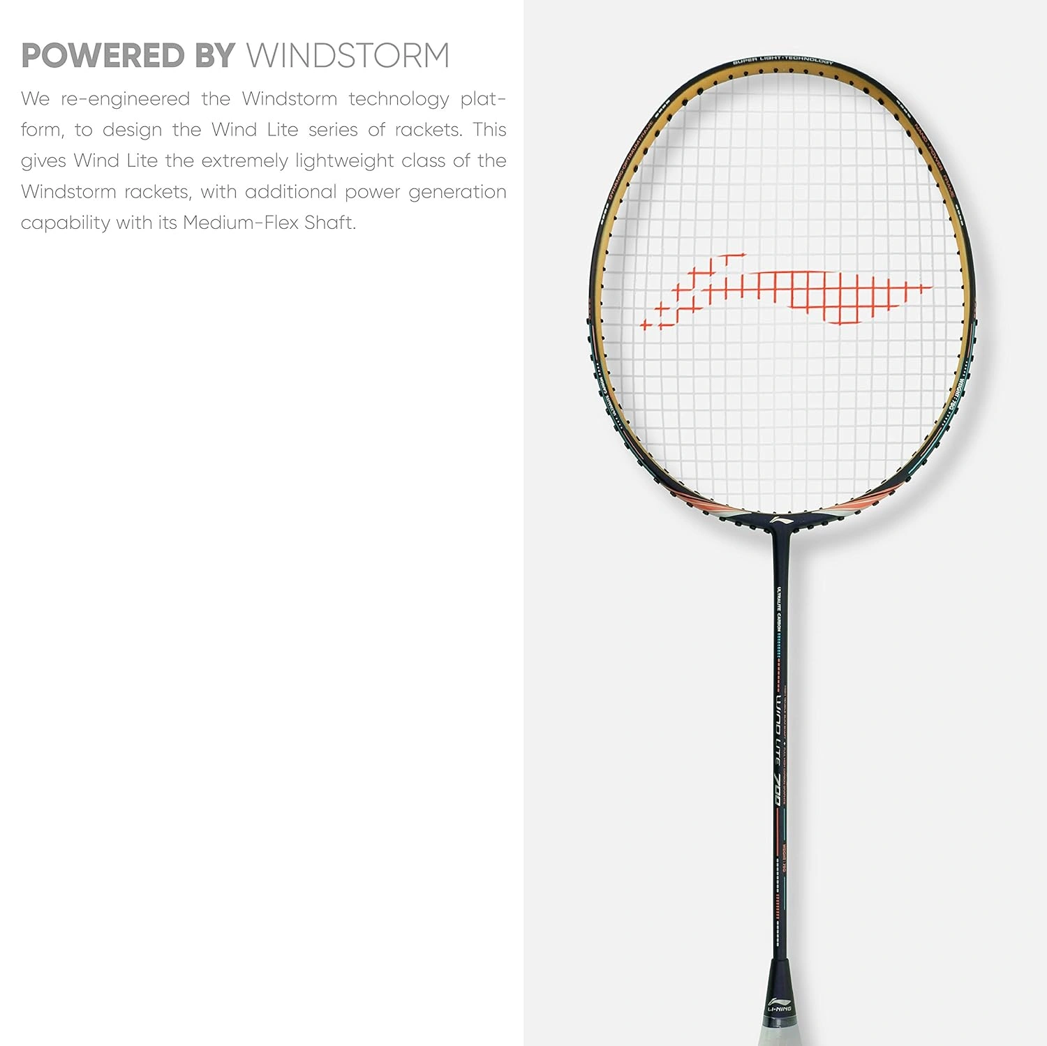 LI-NING Wind Lite 700  Strung Badminton Racquet-DARK PURPLE/PEACH-FS-6