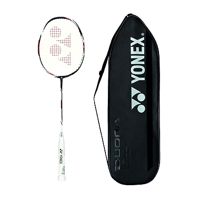 YONEX Graphite Duora Z Strike Professional Badminton Racquet-BLACK / WHITE-3