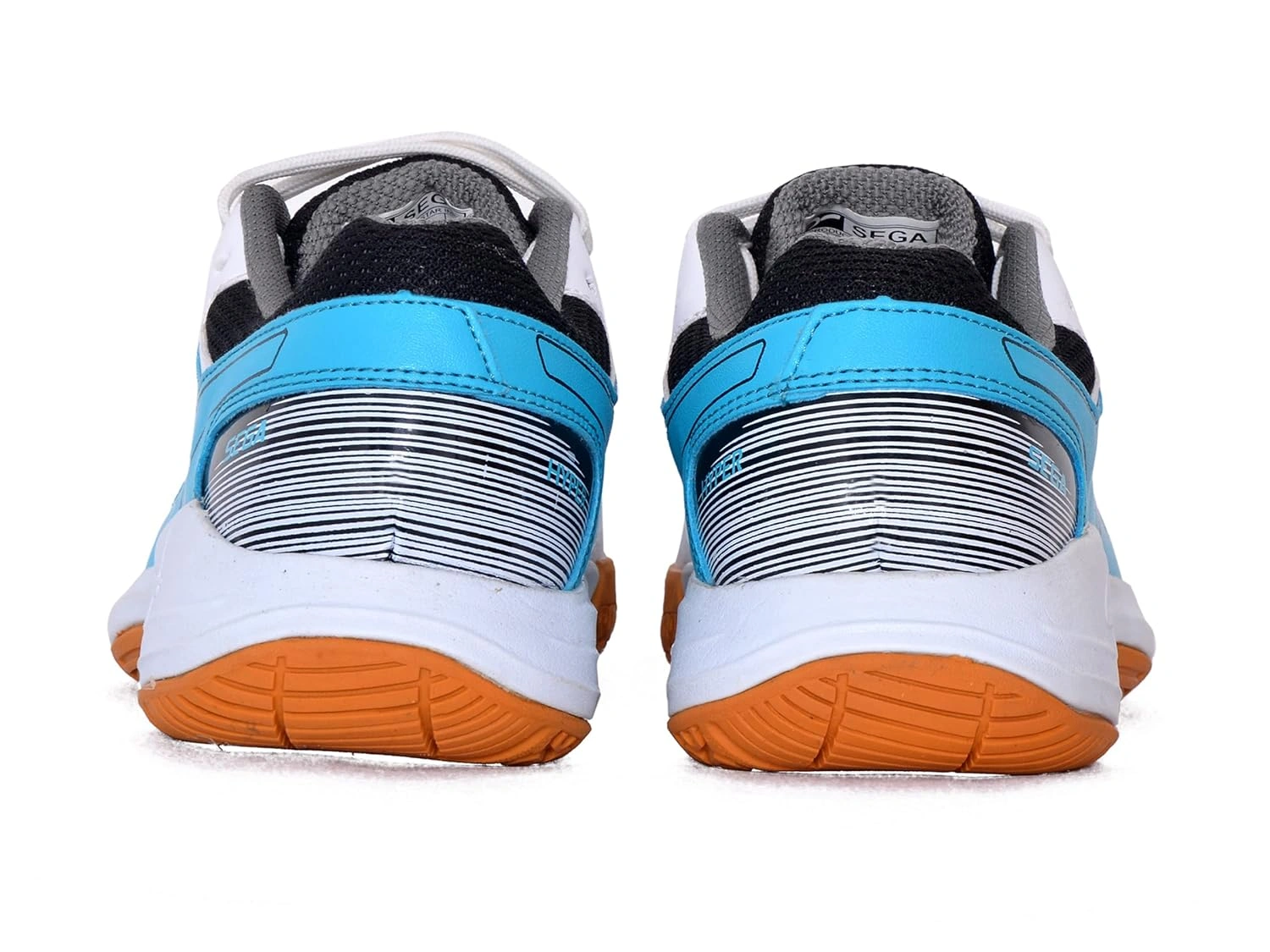 Sega Hyper Badminton Shoes-WHITE/SKY-12-3