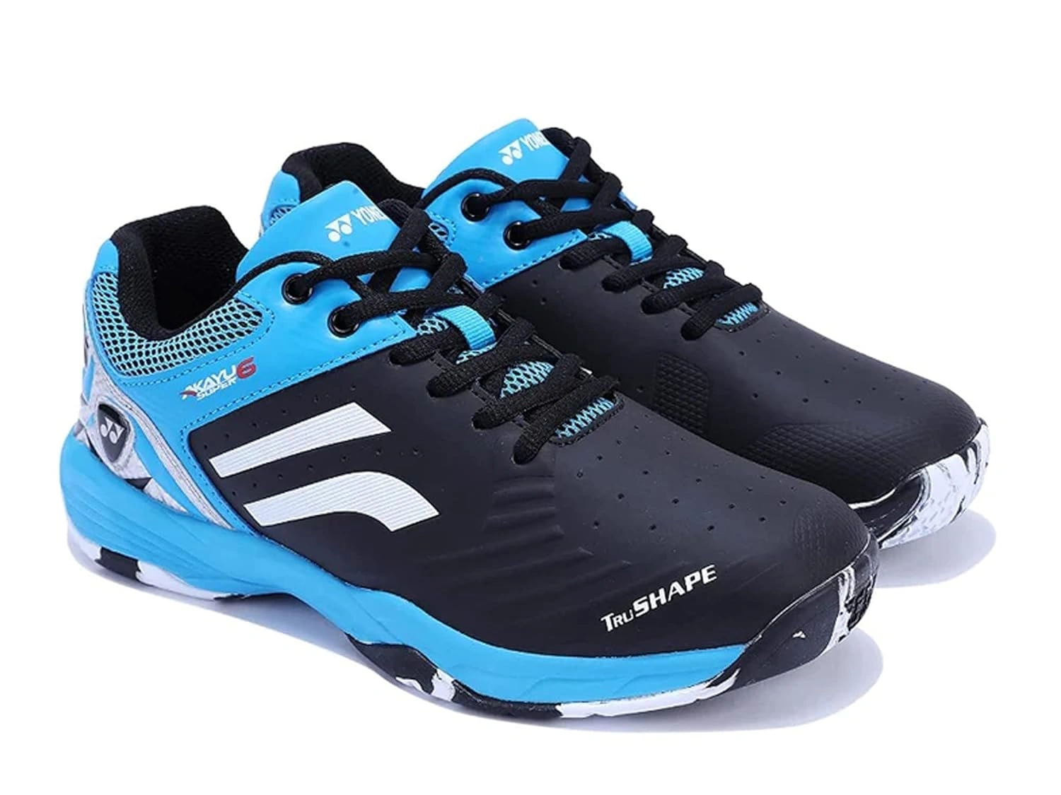 YONEX AKAYU SUPER 6 BADMINTON SHOES-BLACK AQUA BLUE-9-2