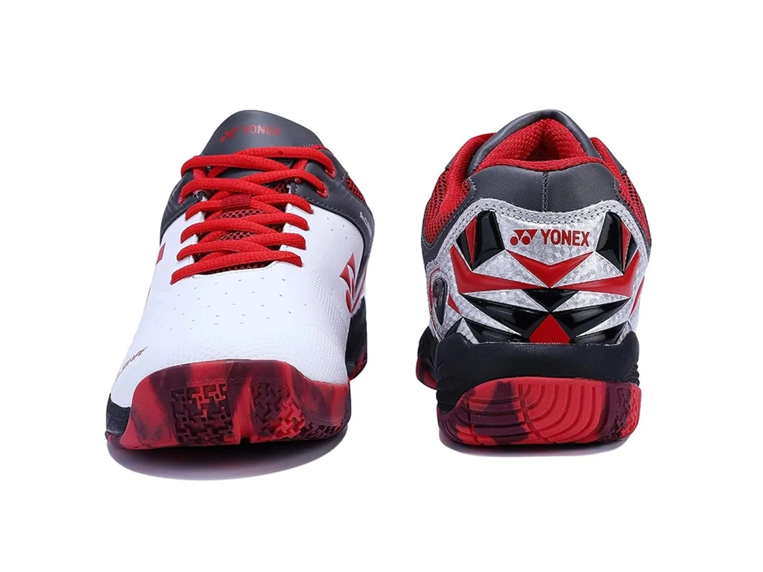 YONEX AKAYU SUPER 6 BADMINTON SHOES-WHITE/BLACK/RED-11-3