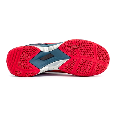 Yonex Kiwami Badminton Shoes For Men-6-FADDED RED DARK OCEANIC-5