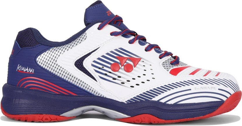 Yonex Kiwami Badminton Shoes For Men-WHITE ASTRAL AURA NEON CORAL-7-1