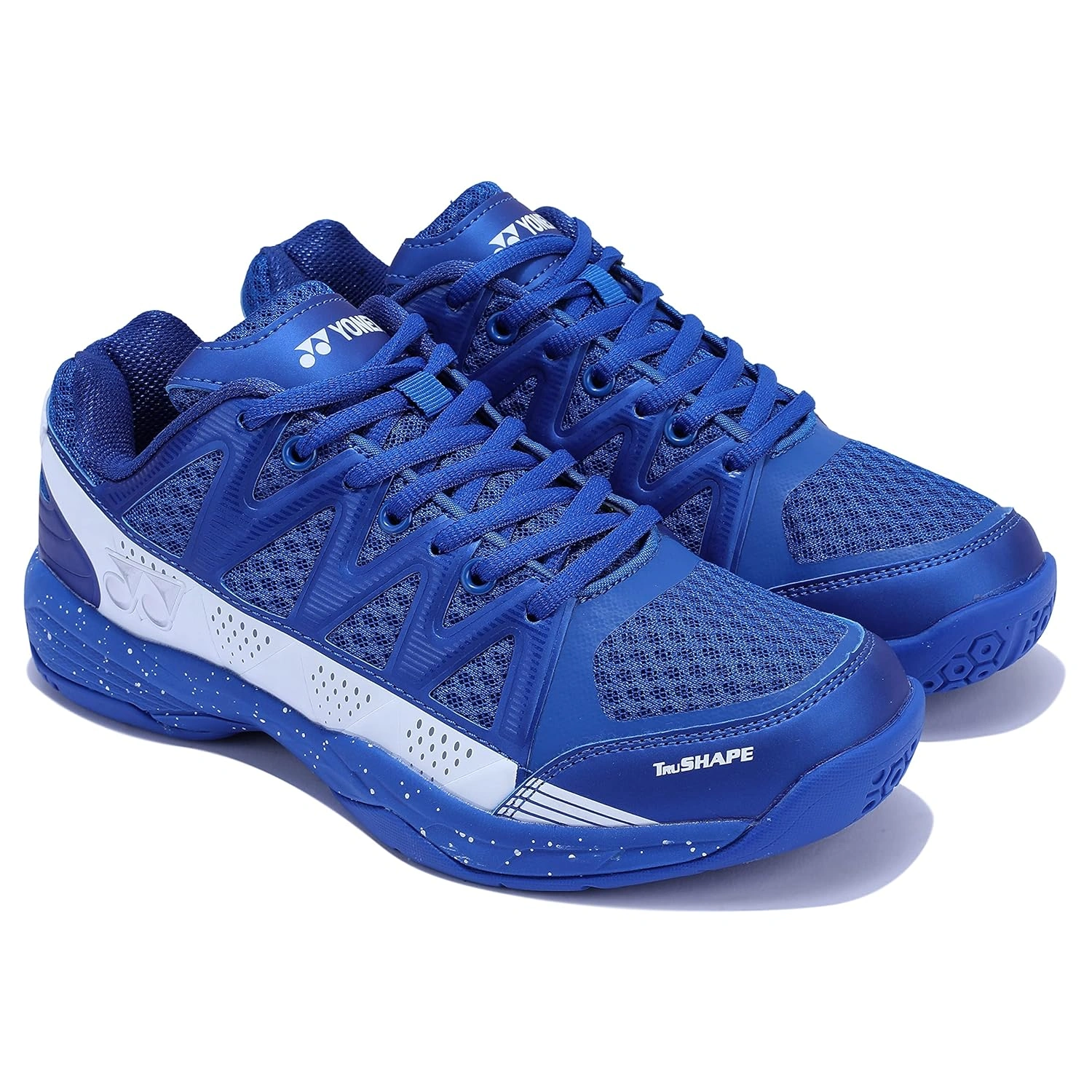 Yonex Skill TRU Cushion Non-Marking Badminton Shoe-7-HYPER BLUE WHITE-5