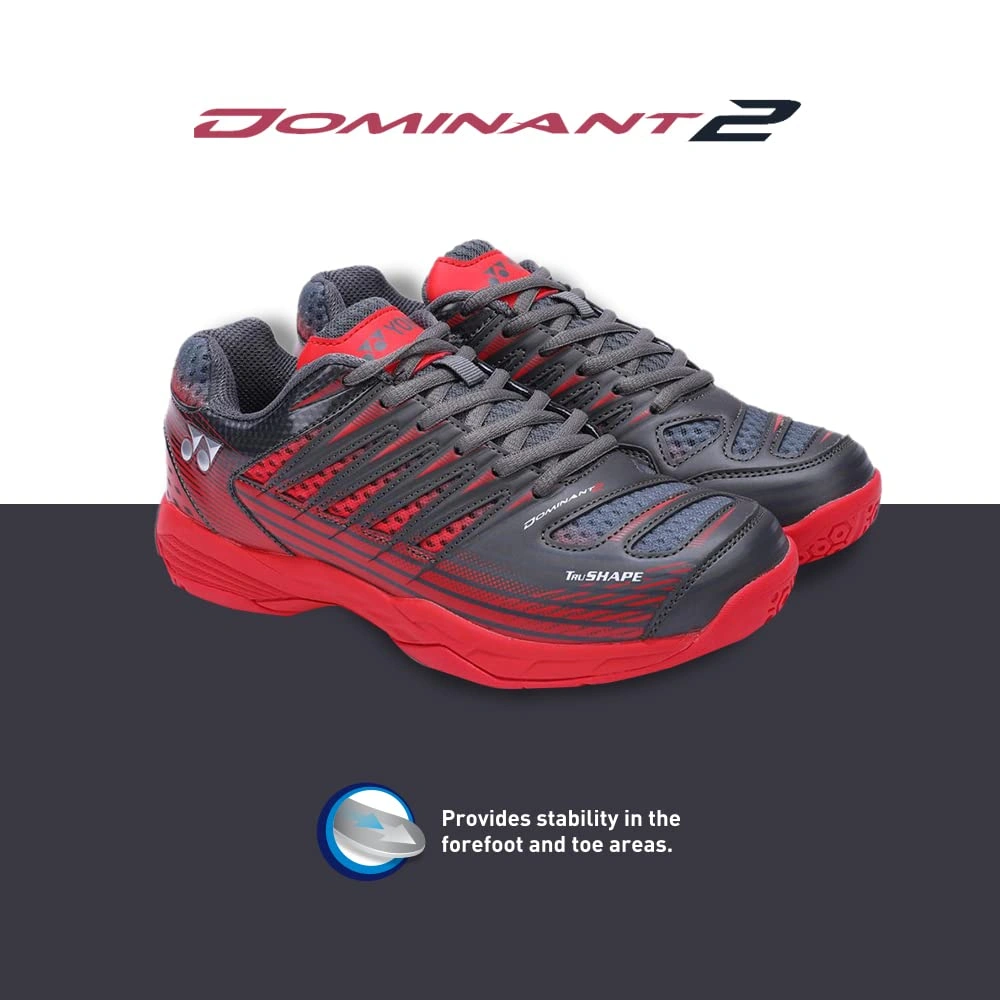 YONEX Tour Dominant 2 Badminton Shoes-CARBON RED-7-5