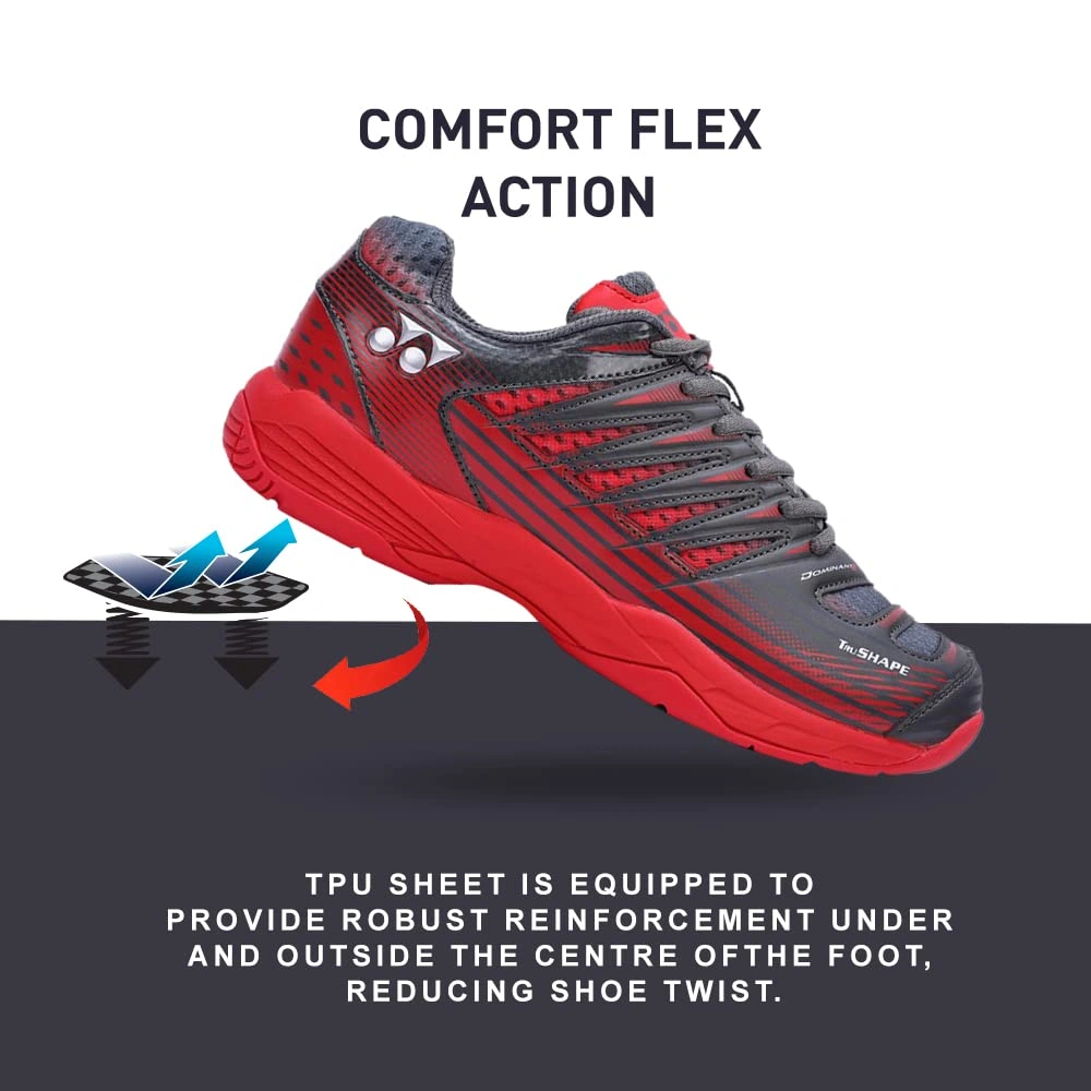 YONEX Tour Dominant 2 Badminton Shoes-CARBON RED-8-3