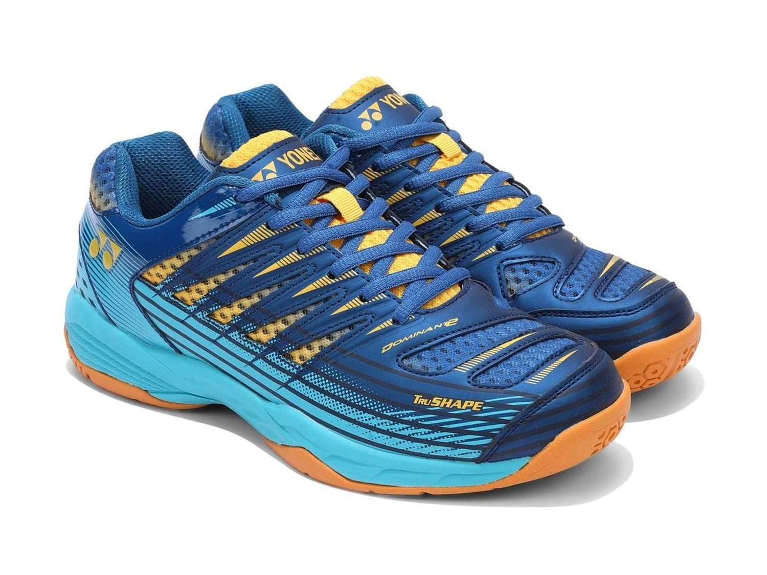 Yonex Tour Dominant 2 Junior Badminton Shoes-BLUE AQUA GOLD-4-8