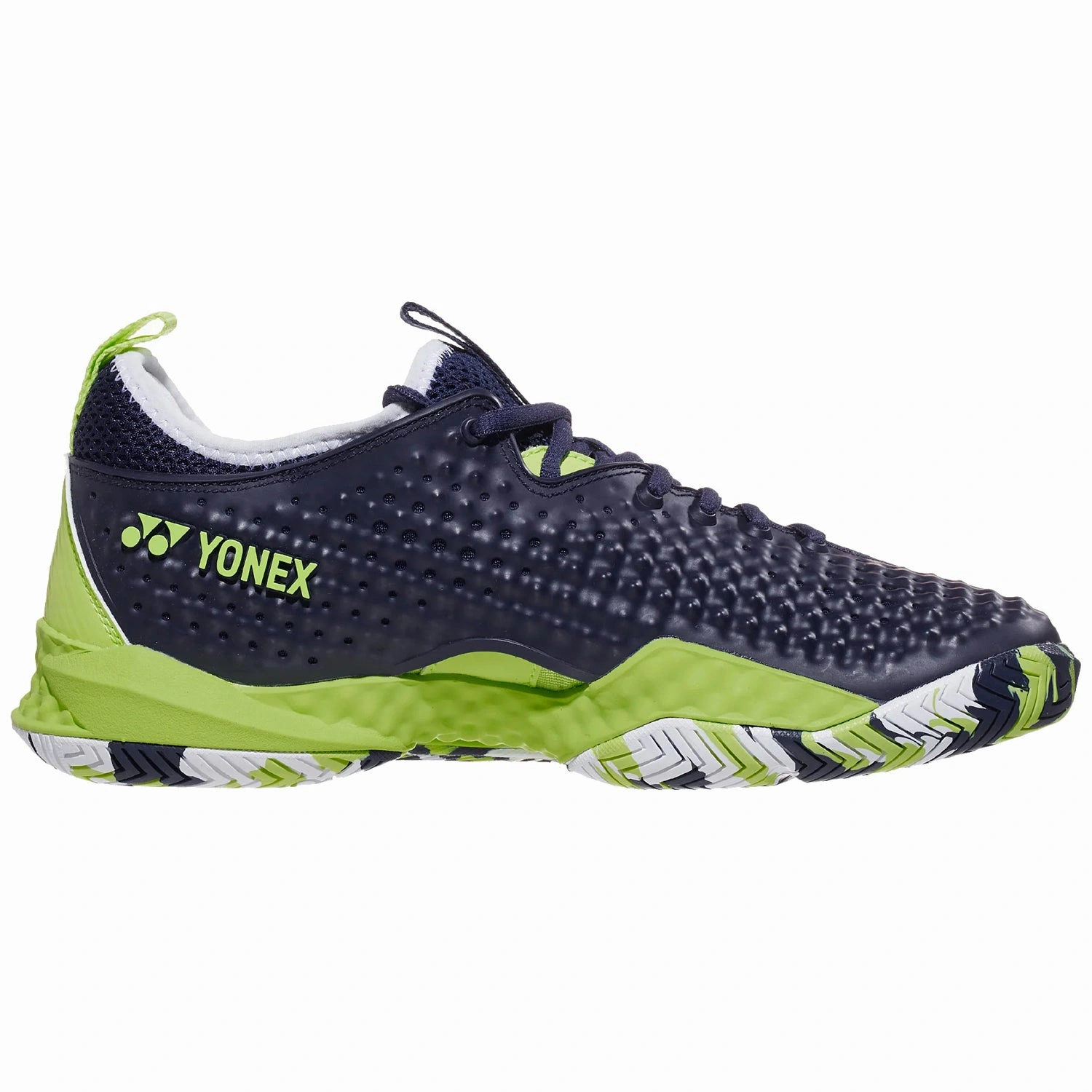 YONEX FUSIONREV4 Tennis Shoes-LIME/NAVY-10-2