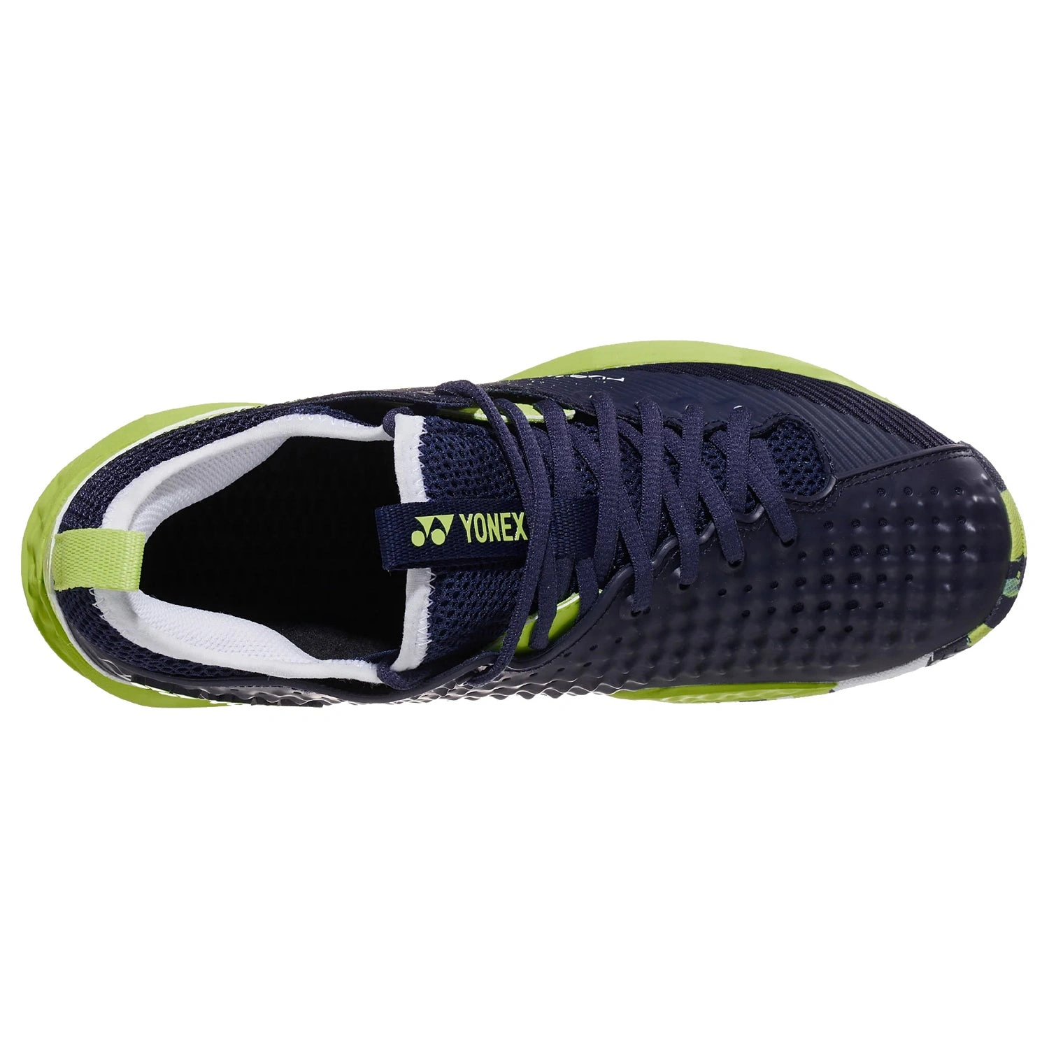 YONEX FUSIONREV4 Tennis Shoes-LIME/NAVY-10-3