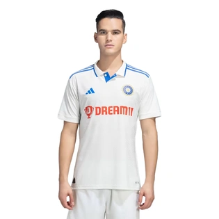 Adidas Men's India Cricket Test Match Jersey: Authentic Performance Wear for the Dedicated Cricket Fan