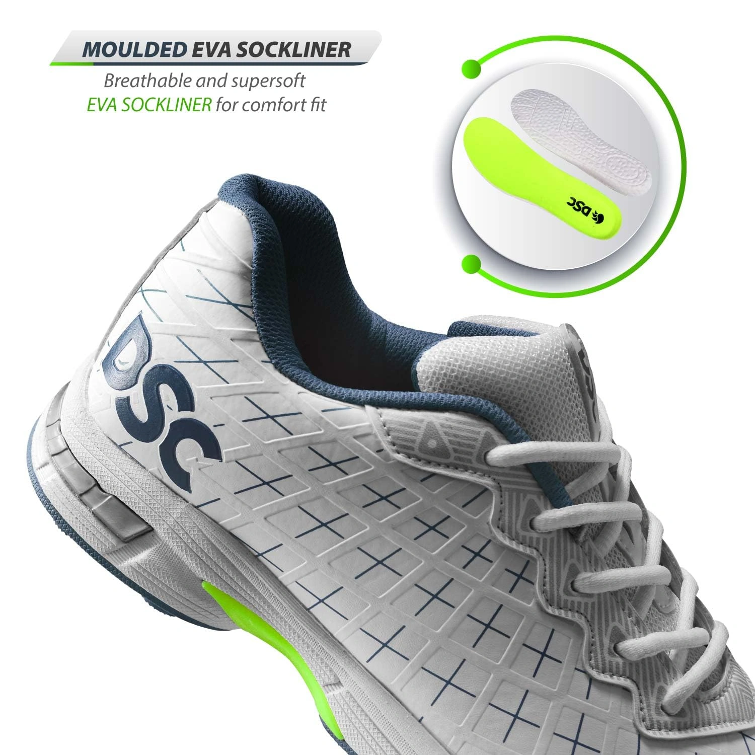 DSC Biffer 22 Cricket Shoes for Men: Comfortable and Stylish Athletic Shoes with Advanced Technology for Superior Performance-9-GR23-3