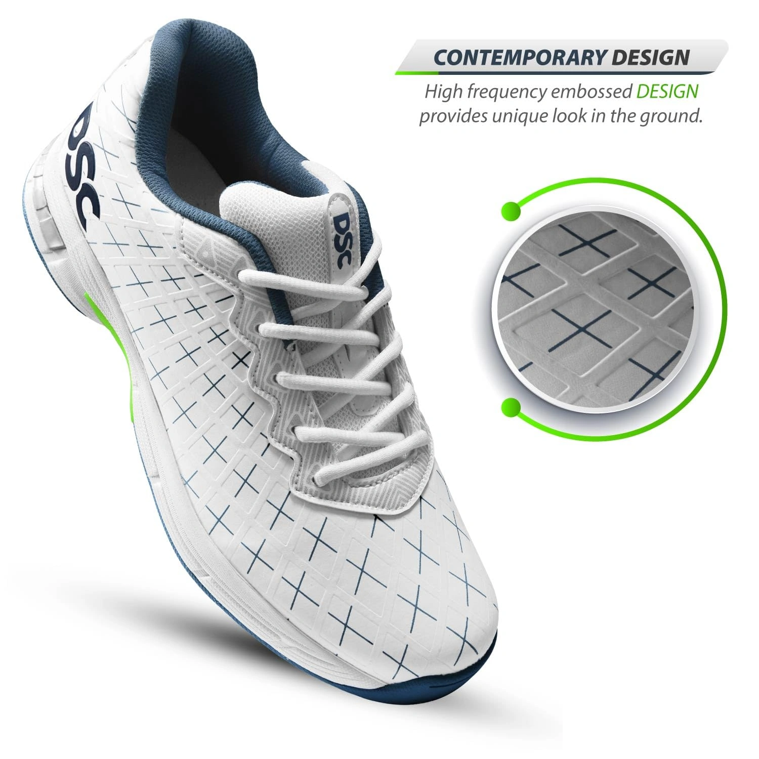 DSC Biffer 22 Cricket Shoes for Men: Comfortable and Stylish Athletic Shoes with Advanced Technology for Superior Performance-9-GR23-6