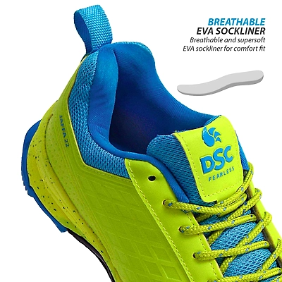DSC Jaffa 22 Cricket Shoes for Men: Lightweight and Durable Cricket Shoes with Synthetic Leather Upper and Rubber Outsole-10-LY23-5