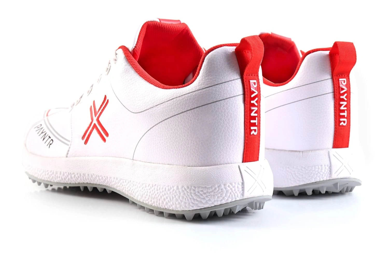 Payntr Men Cricket Shoes-ALL WHITE-10-3