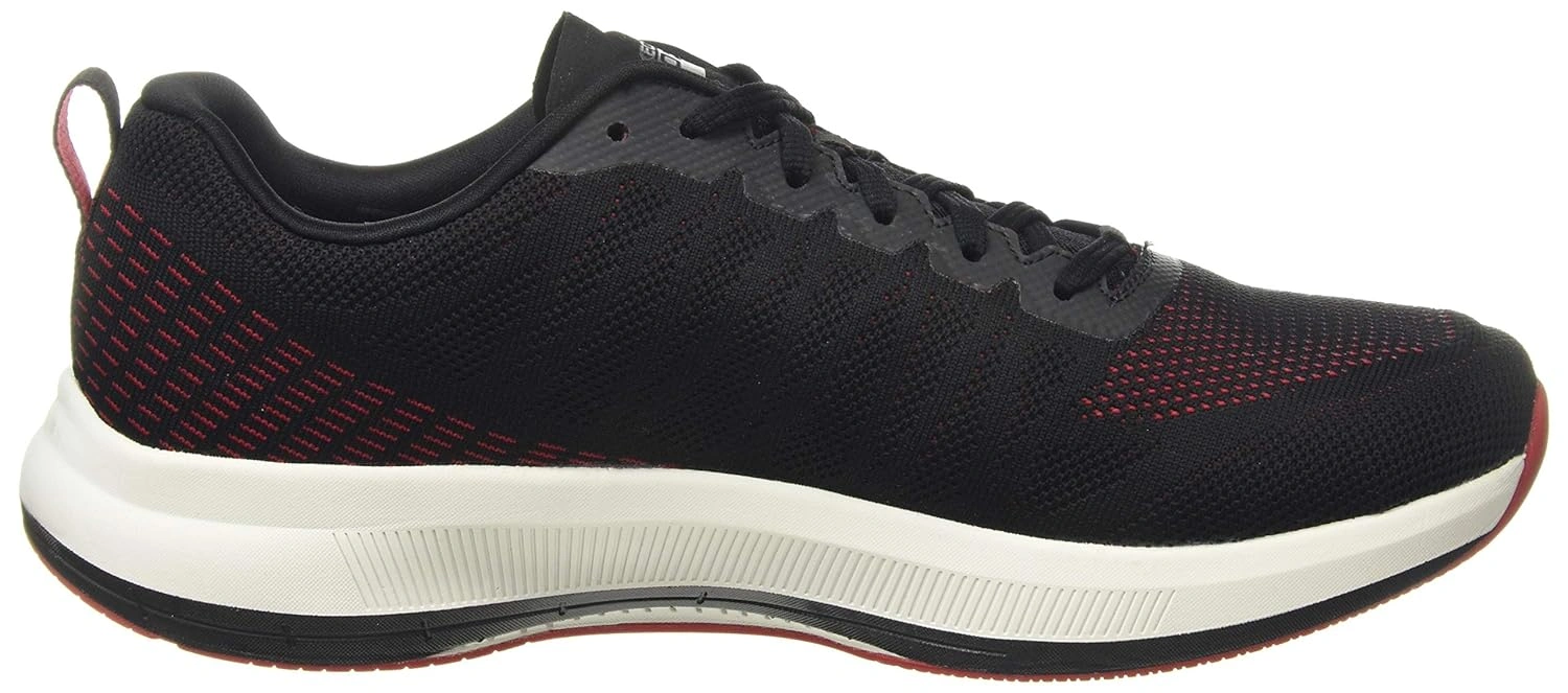 Skechers Men's Go Run Pulse - Sports Shoe-BLACK / RED-10-2