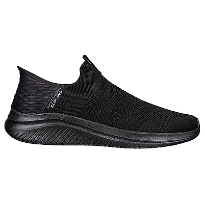 Skechers Mens Ultra Flex 3.0 - Smooth Step Casual Shoes-BLACK-8-3