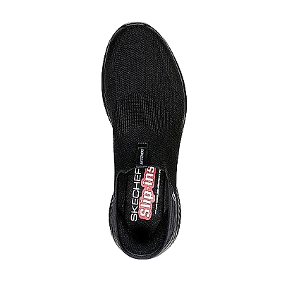 Skechers Mens Ultra Flex 3.0 - Smooth Step Casual Shoes-BLACK-8-5