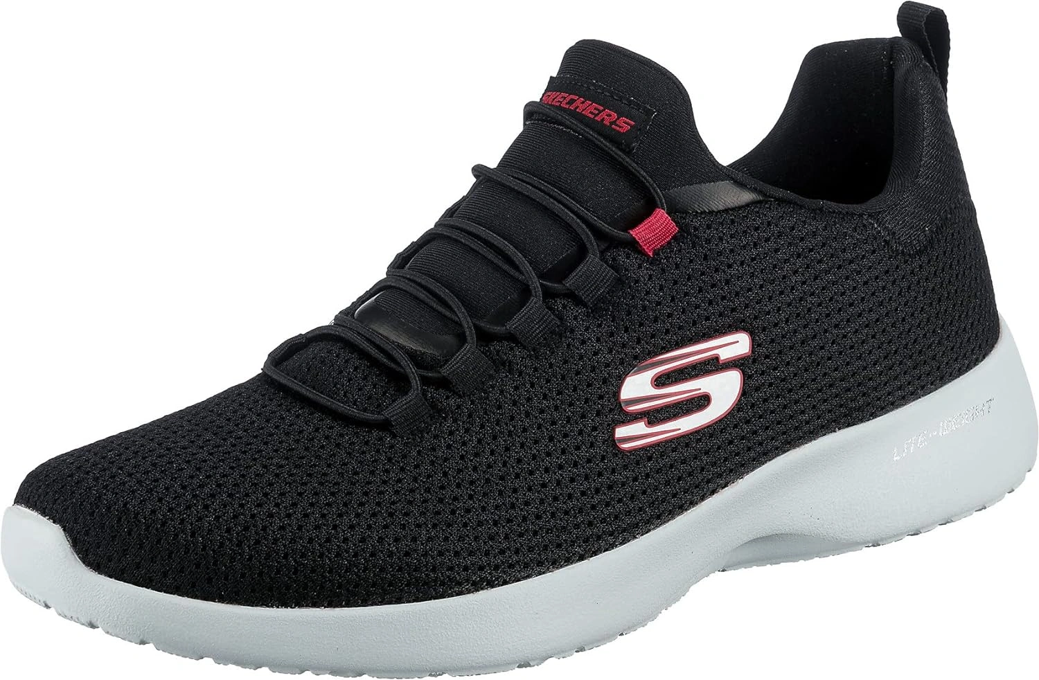 Skechers Mens 58360 Shoes-BLACK / RED-10-3