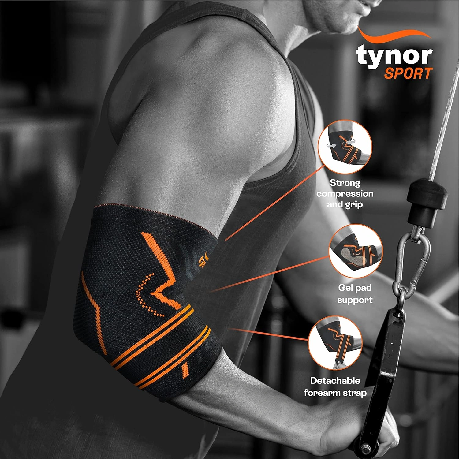 TYNOR Elbow Support Air Pro, 1 Unit-ORANGE-L-2