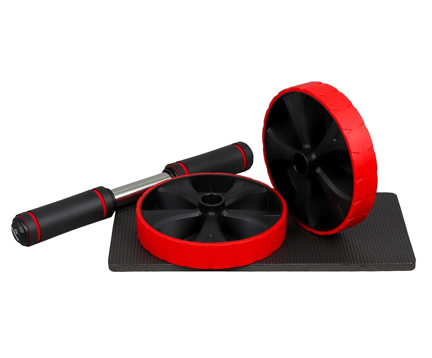 Airavat 4510 Ab Roller with Dual Wheels: Strengthen and Sculpt Your Core Muscles with Enhanced Stability-RED-2