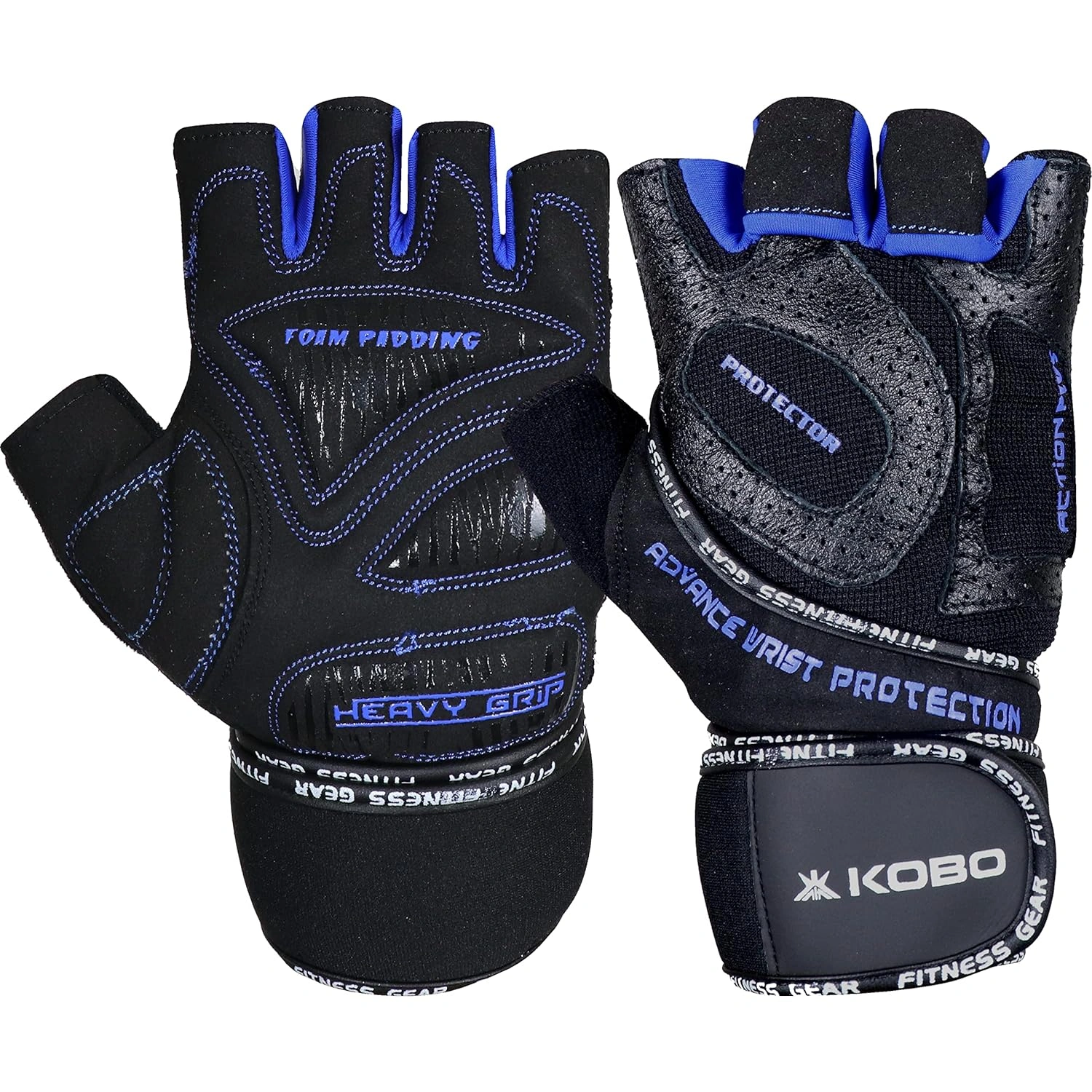 Kobo WTG-53 Gym Gloves with Wrist Support-51866